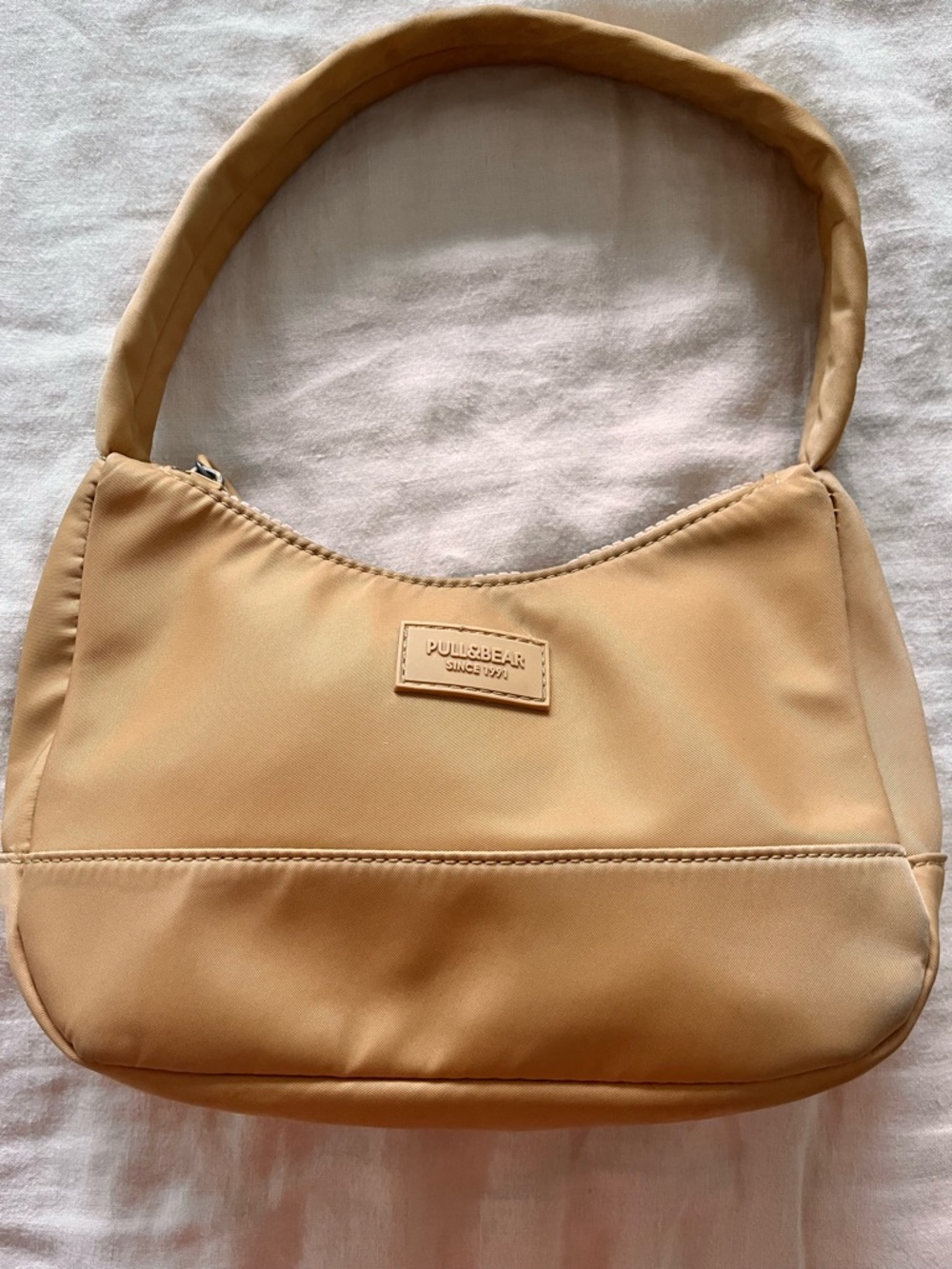 Pull&Bear Tan Shoulder Bag with Curved Silhouette